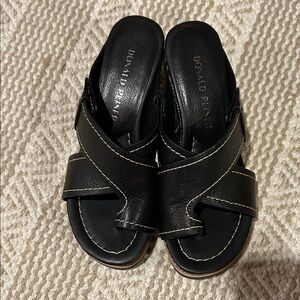 Donald J. Pliner Black Leather Footwear